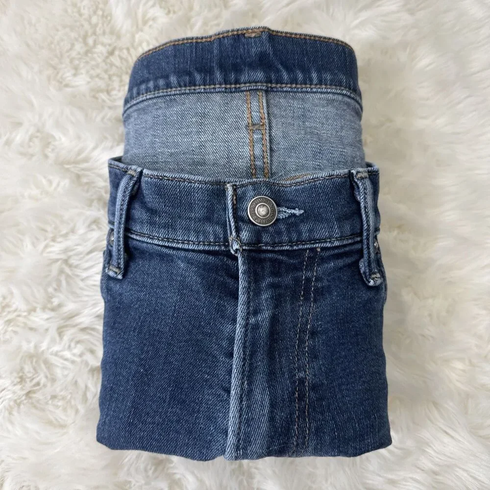 Abercrombie & Fitch Langdon Slim Jeans Mens 32x34 Measures 32x32 Blue Stretch